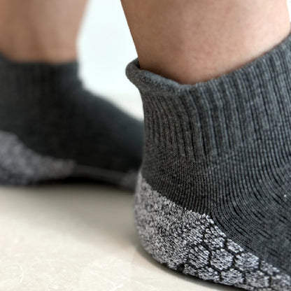 Men's Ankle Grip Socks (Grey)