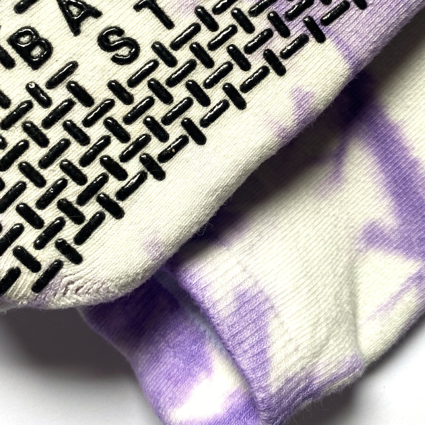 Purple Tie-dye Ankle Grip Socks