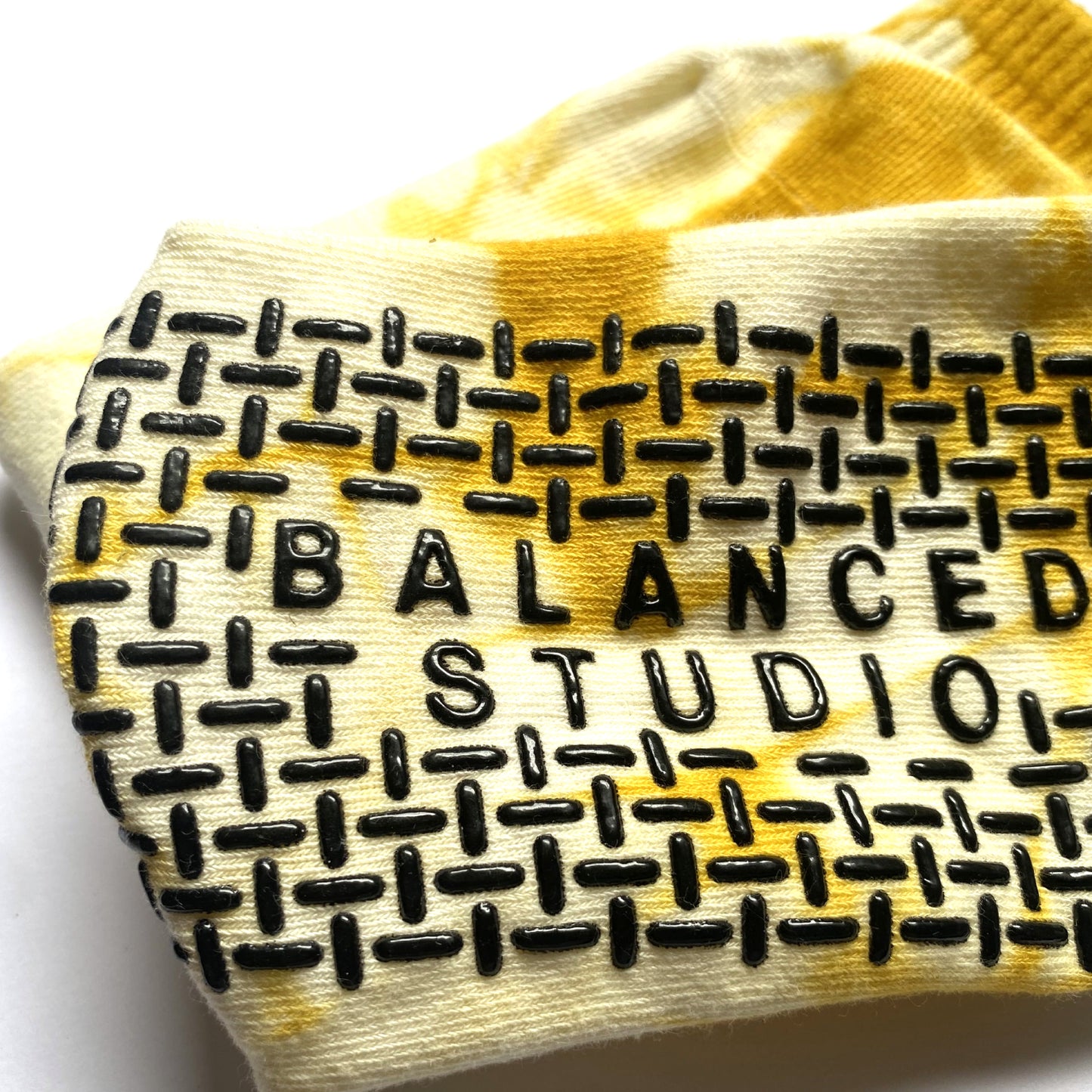 Yellow Tie-dye Crew Grip Socks